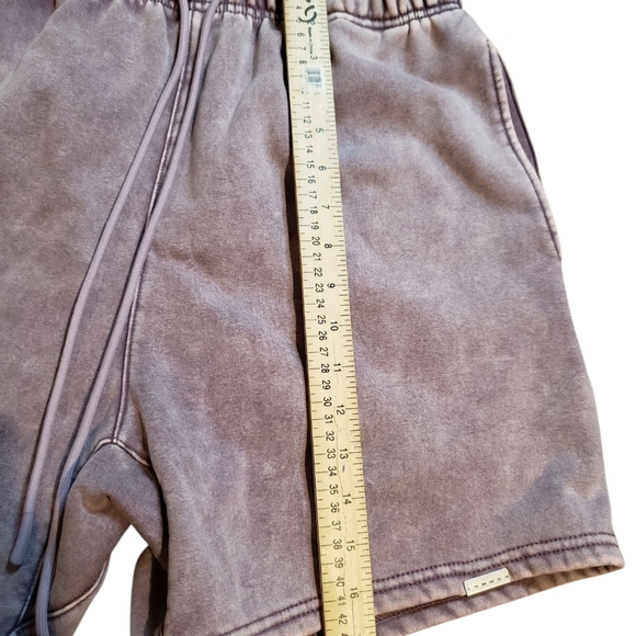 SumWon Purple Mineral Wash Oversized Lounge Shorts Small - Picture 5 of 7